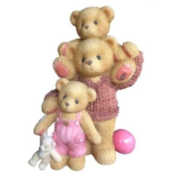 Cherished Teddies Dad with 2 Kids Drake Dustee Special Way Lifting Spirit 661791 - Picture 1 of 6